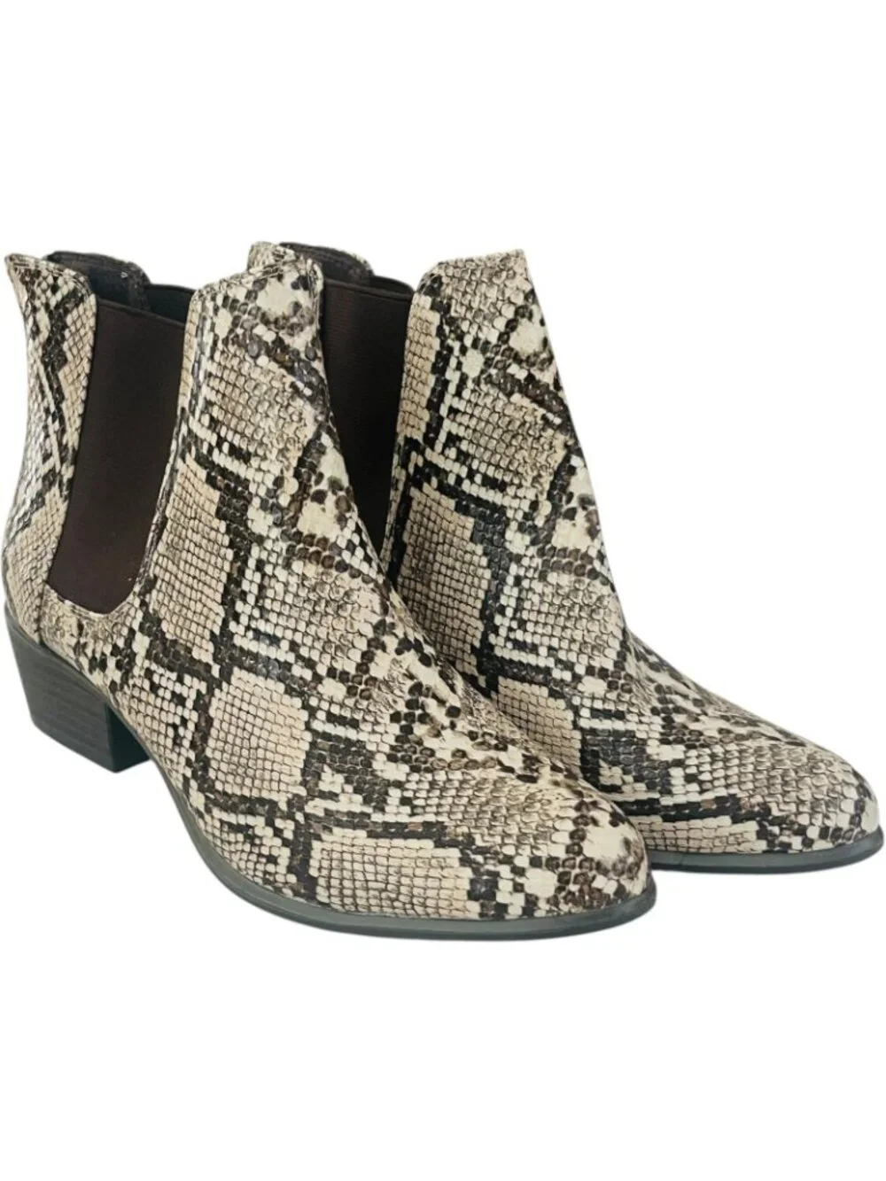 Espirit Women’s Tylee Natural Snake Ankle Boots Size 8M - NEW - Picture 11 of 11